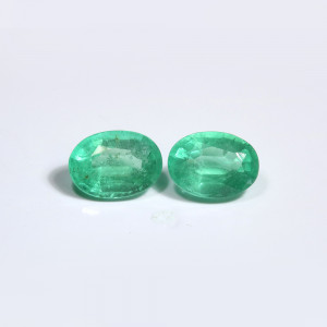 Zambian Emerald / Panna 5X7 MM Oval Pair