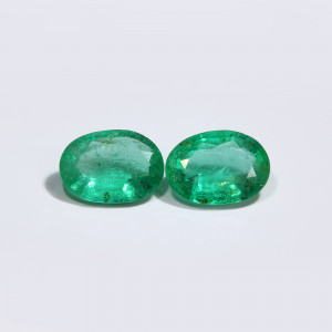 Zambian Emerald / Panna 8X6 MM Oval Pair