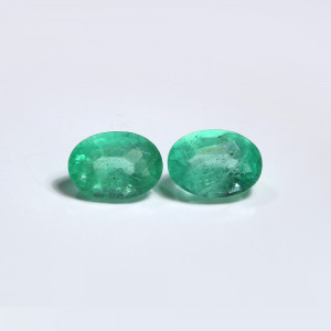 Zambian Emerald / Panna 5X7 MM Oval Pair