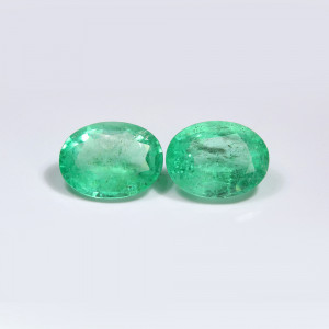 Zambian Emerald / Panna 6X8 MM Oval Pair